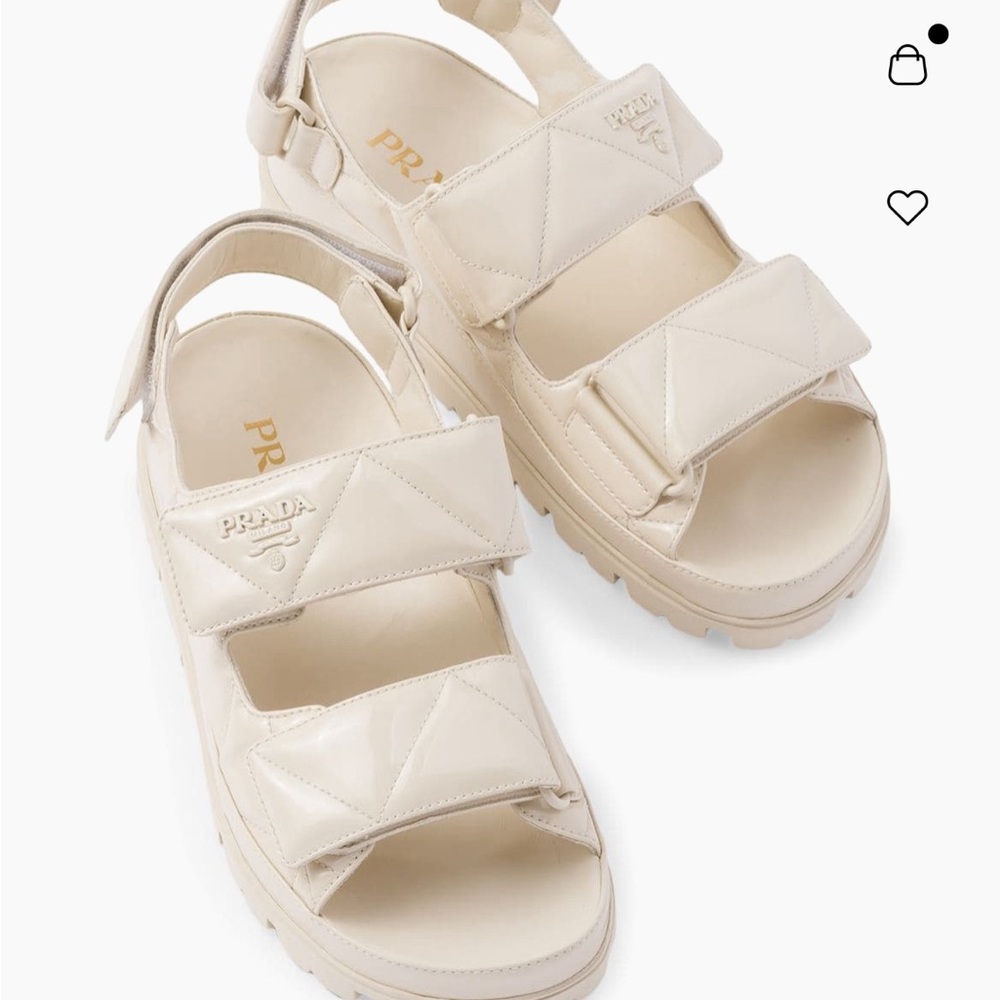 Prada patent leather sandal 38 NIB